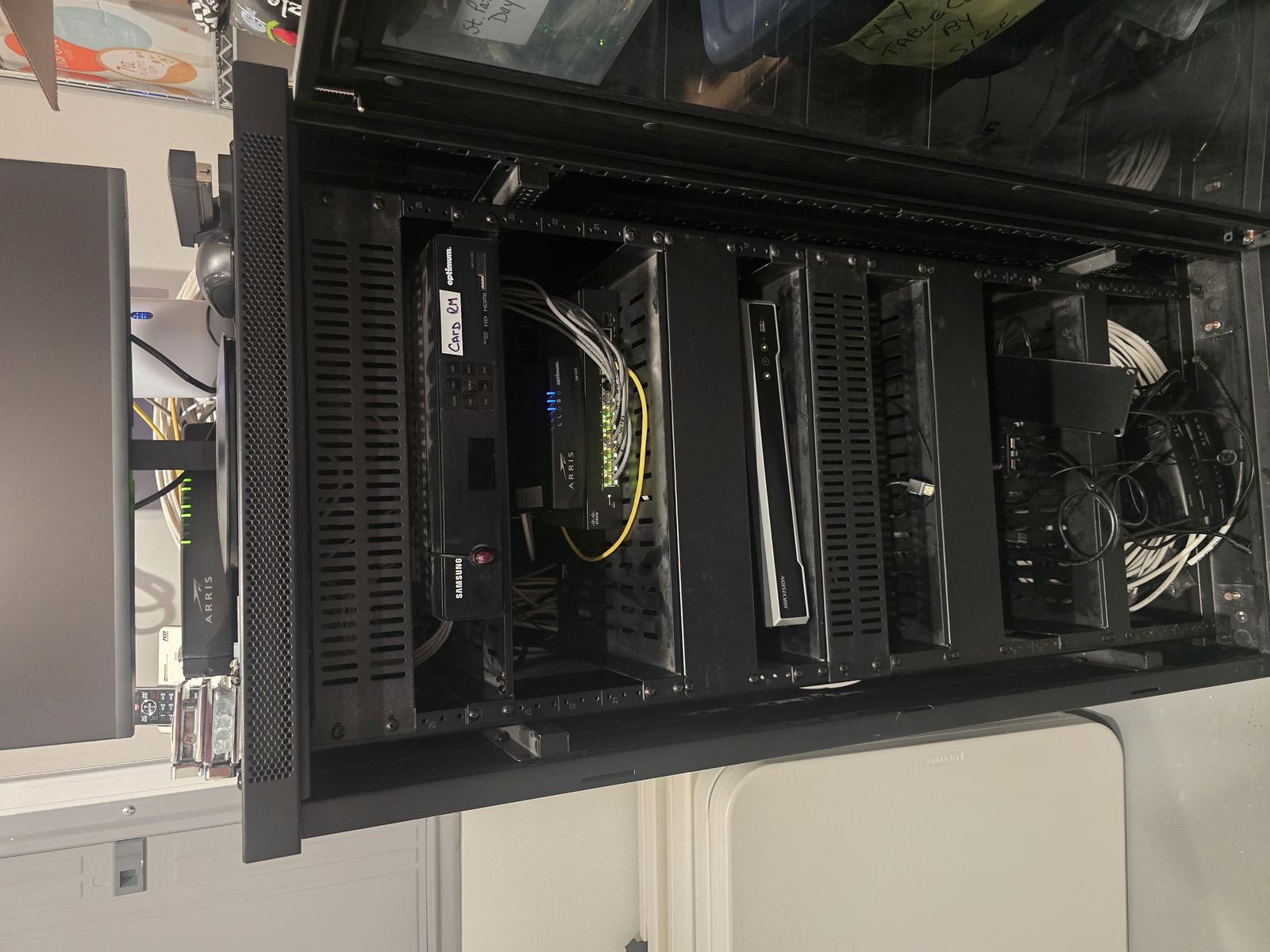 Cisco access point mounted above door frame