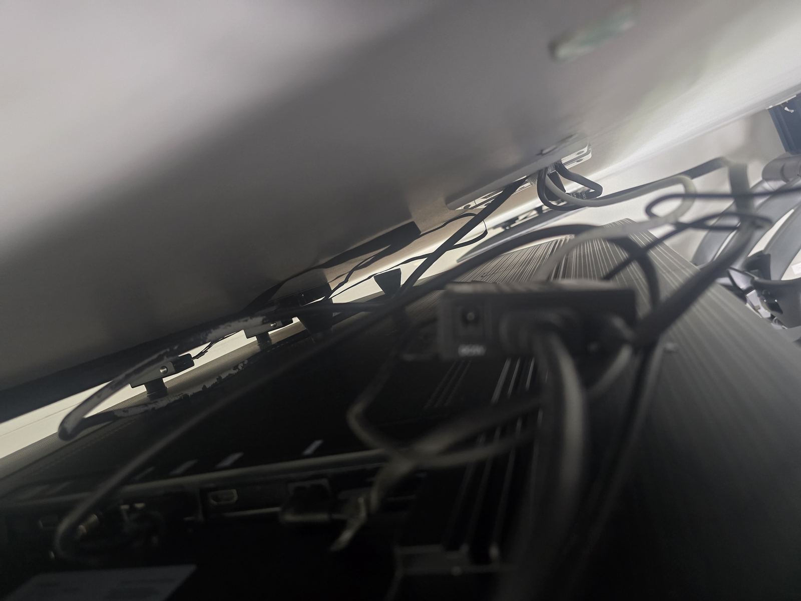 Home theater projector mount installation detail