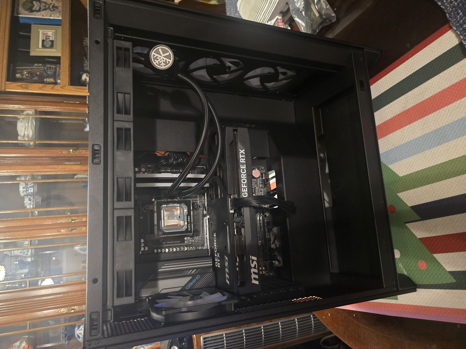 Custom PC build motherboard installation