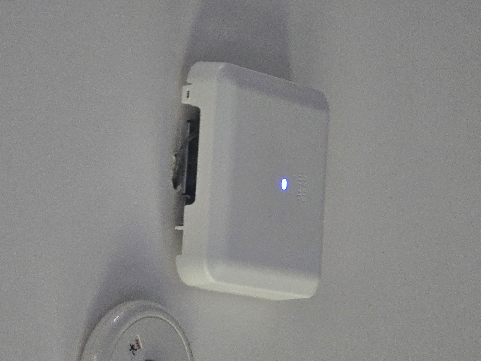 Access point installed near smoke detector